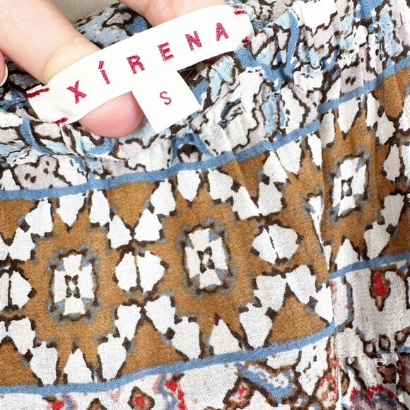 Xirena Pants Womens Small Printed Relaxed Peasant Boho Cottagecore Pockets - Picture 6 of 10